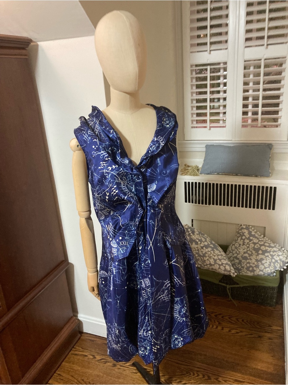 Celestial Fitted Mini Dress